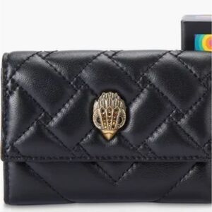 Kurt Geiger London Flap Multi Trifold Card Holder- Black